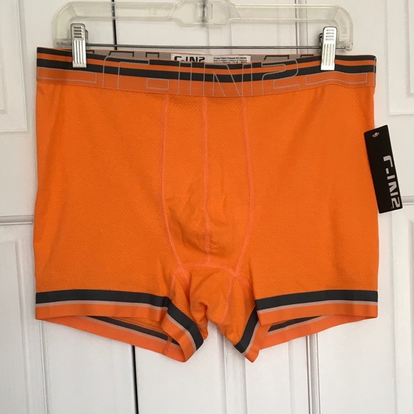 NWT C-IN2  2 Boxers  ZEN BOXER,Navy Blue/Orange - Picture 4 of 14